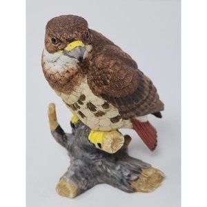 Vintage 1988 Lefton Bisque Nest Egg Collection Red Tail Hawk‎ #06896 Taiwan ROC